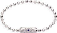 Alex and Ani Ball Chain Barrel Closure Bracelet with Evil Eye