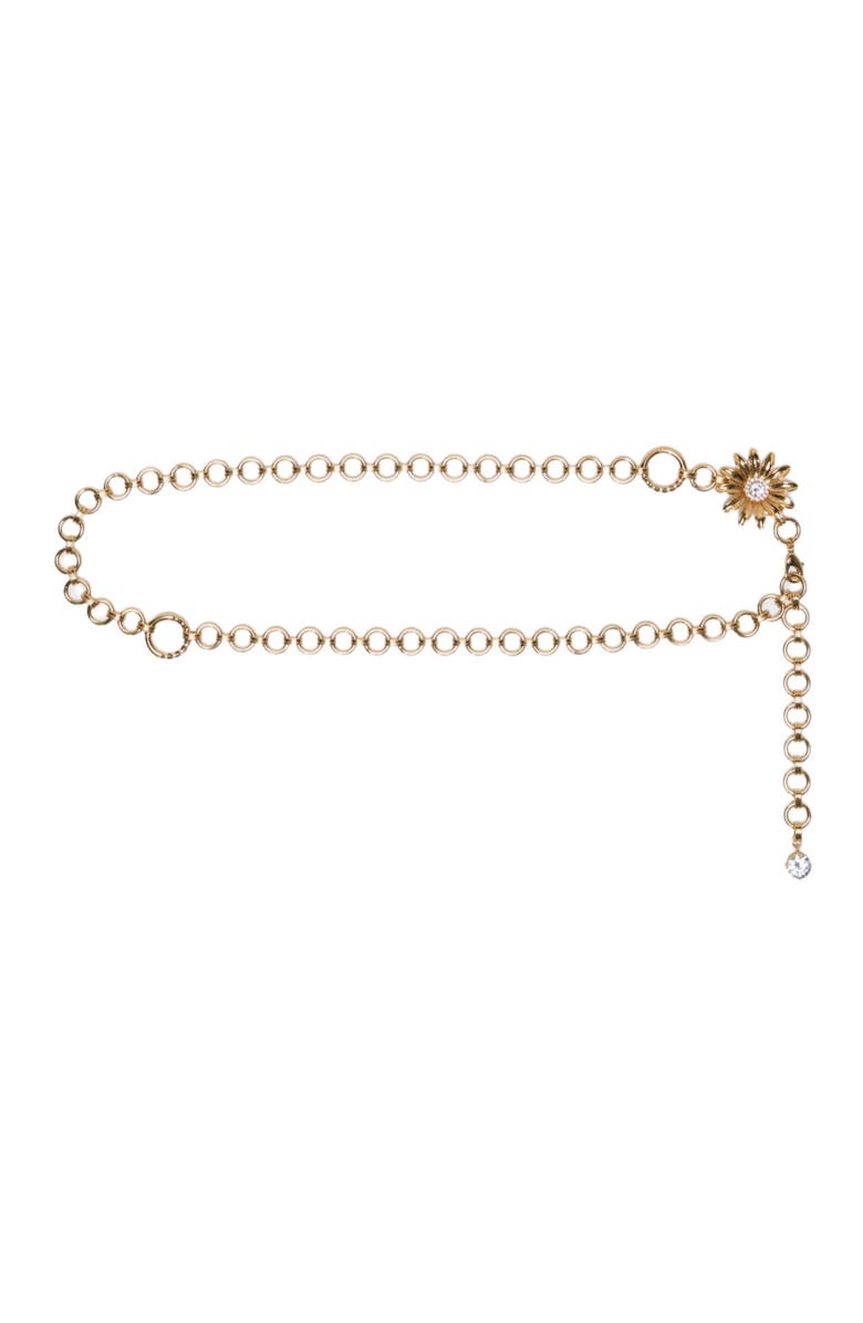 maje Chain belt with flowers, Main, color, Gold