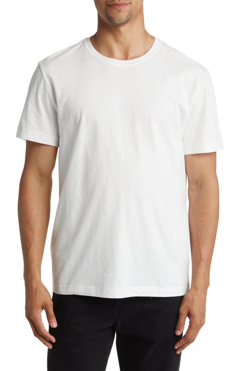 PURPLE BRAND 3-Pack Solid White Crewneck T-Shirts, Main, color, 