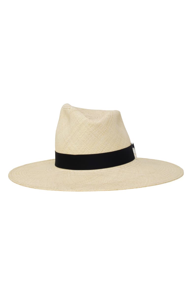 Gigi Burris Millinery Drake Straw Fedora, Main, color,