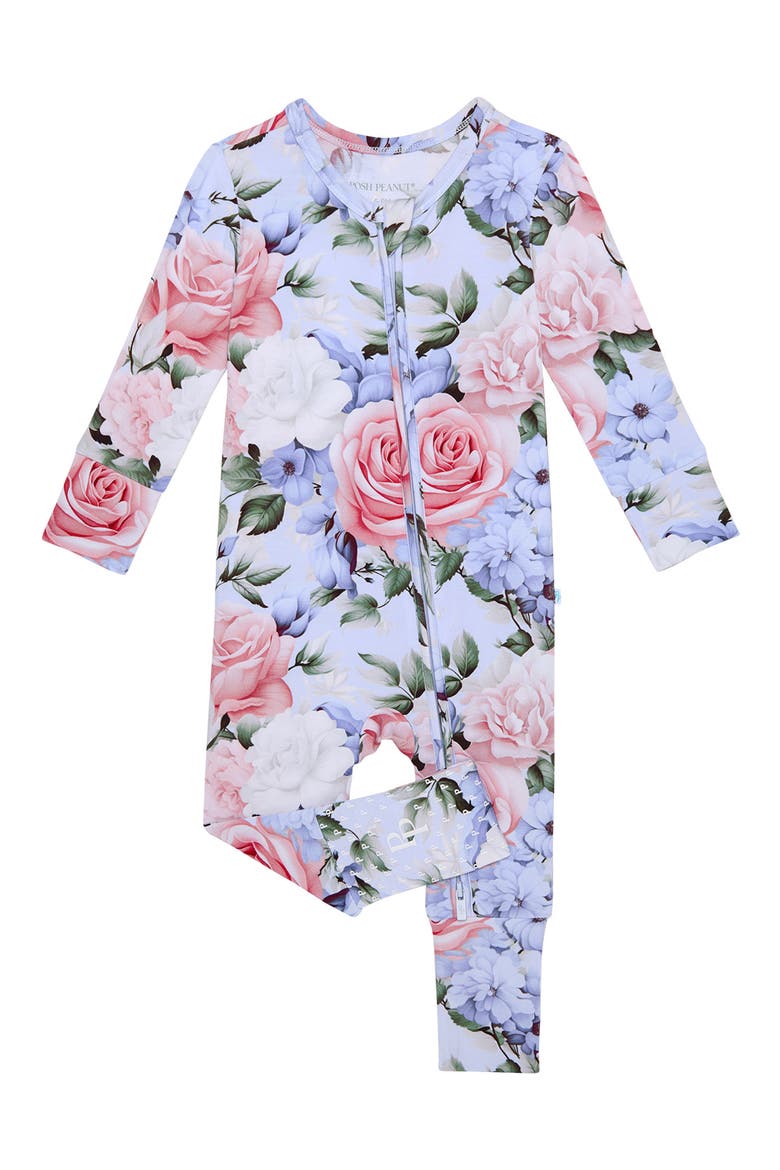Fitted Convertible One-Piece Pajamas, Main, color, BLUE