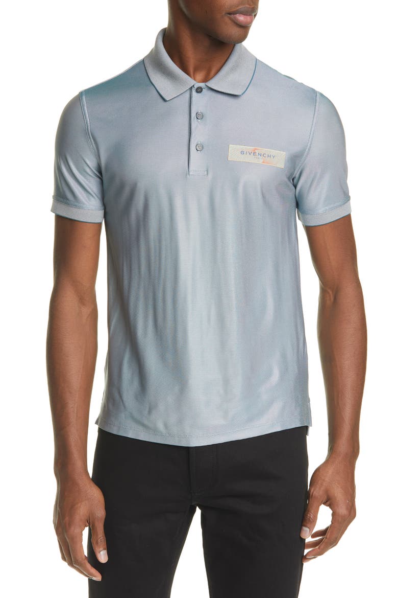 Slim Fit Stretch Short Sleeve Polo, Main, color, GREY