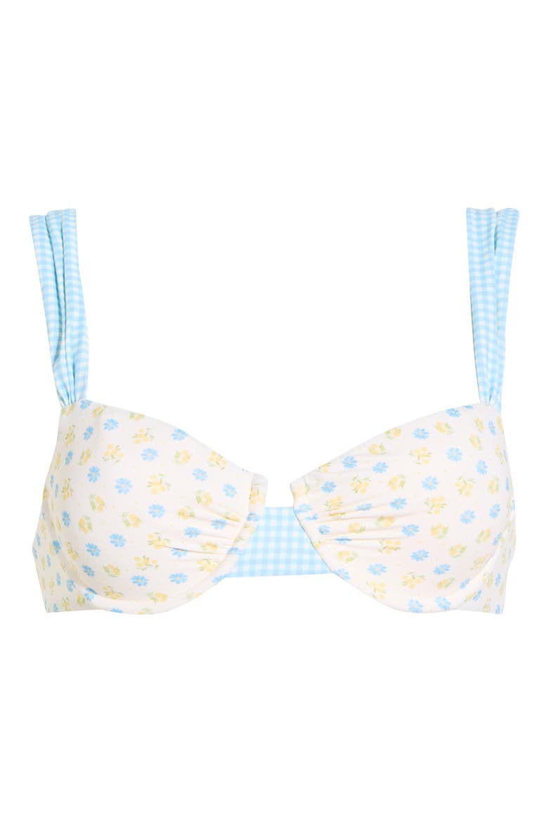 Verona Underwire Bikini Top, Alternate, color, MEADOW/ BLUE GINGHAM