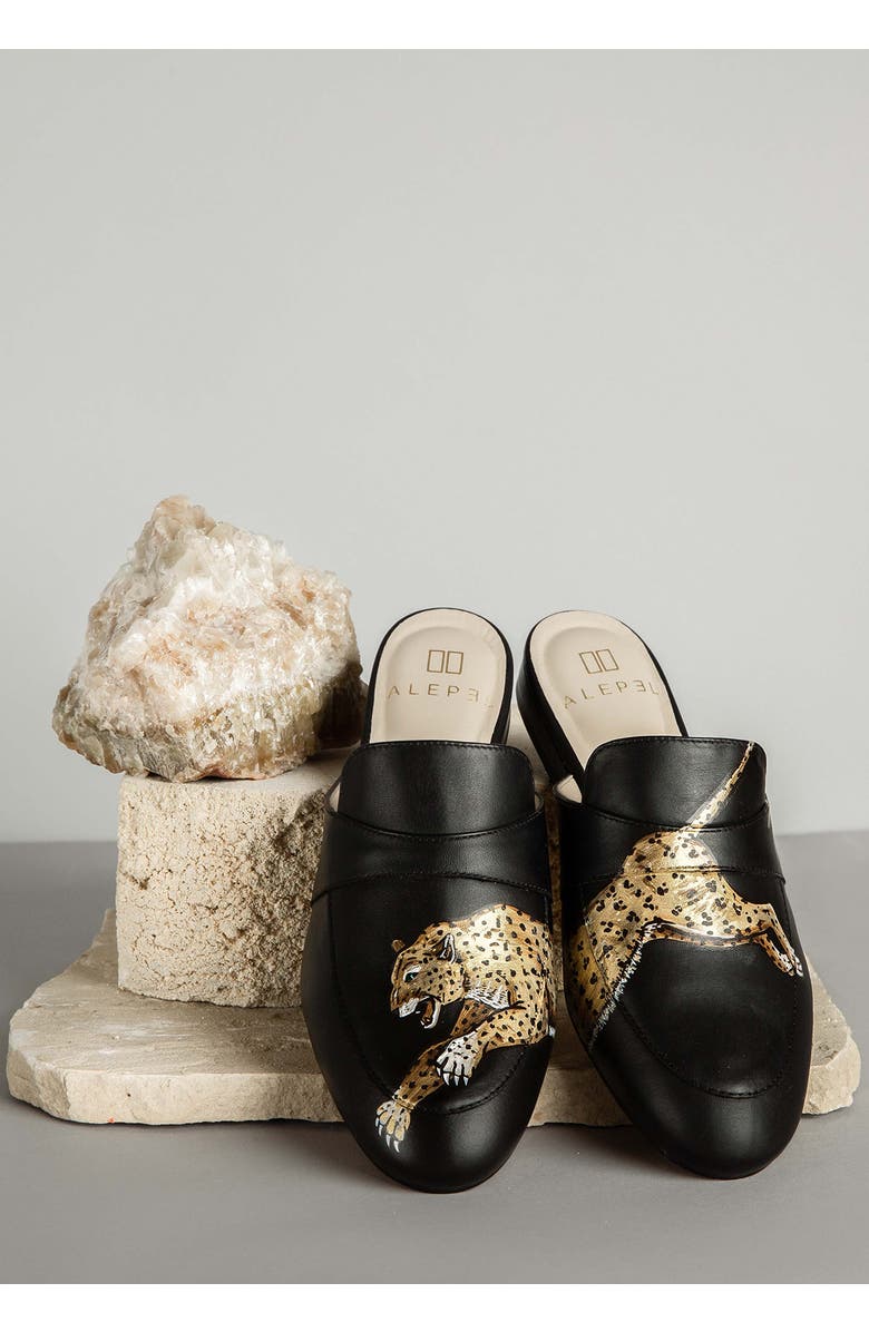 ALEPEL Leopard Mule, Alternate, color,