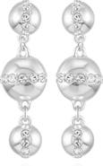 Vince Camuto Crystal Circle Drop Earrings