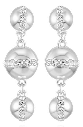 VINCE CAMUTO VINCE CAMUTO CRYSTAL CIRCLE DROP EARRINGS