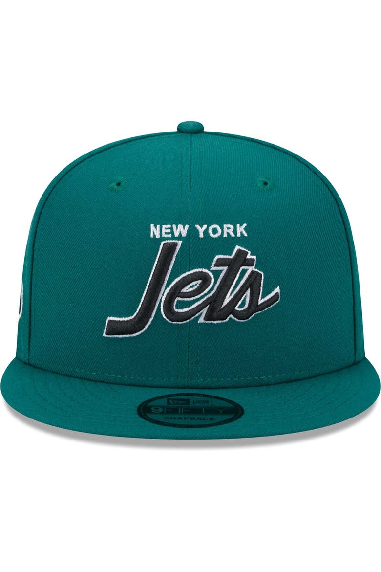 Men's New Era Green New York Jets Main Script 9FIFTY Snapback Hat, Alternate, color, Green