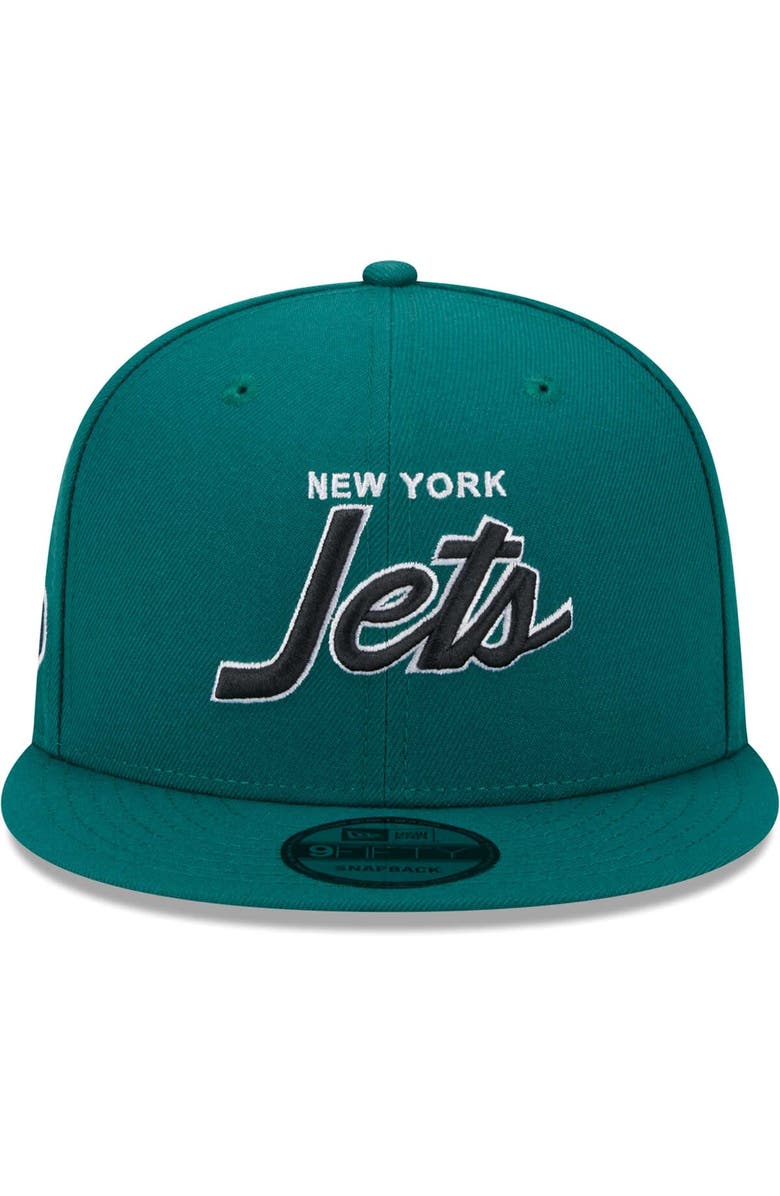 New Era Men's New Era Green New York Jets Main Script 9FIFTY Snapback Hat, Alternate, color, Green