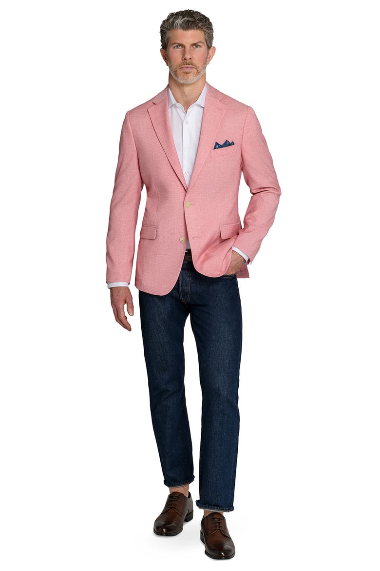 Lino Two-Button Sport Coat, Alternate, color, PINK