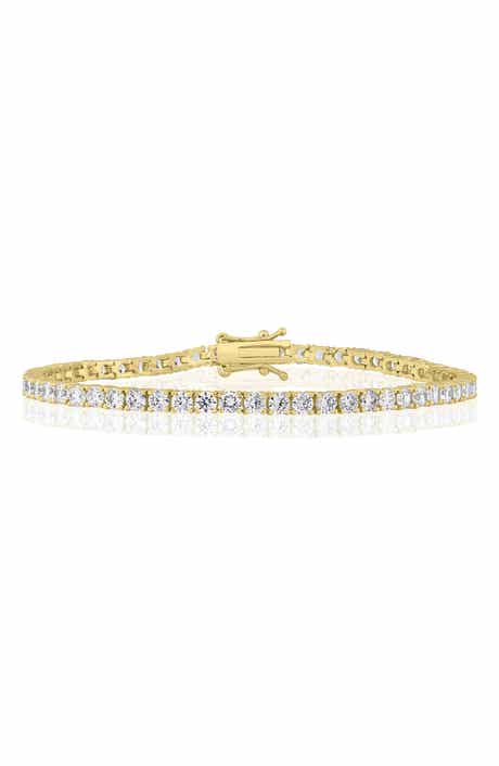 3mm Round Cubic Zirconia Tennis Bracelet