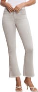 Good American Soft-Tech Good Legs Frayed Crop Mini Bootcut Jeans