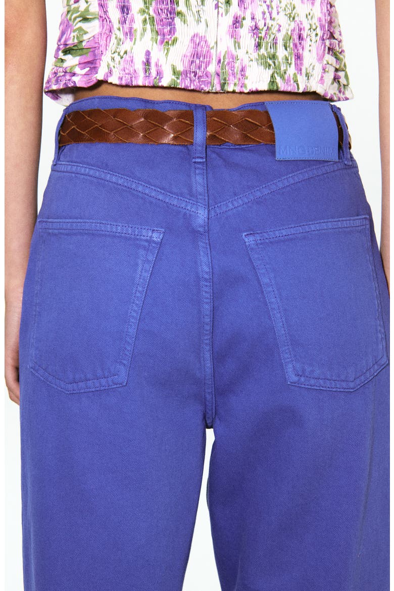 Starring Hailey Bieber Mom Fit Jeans, Alternate, color, BLUE