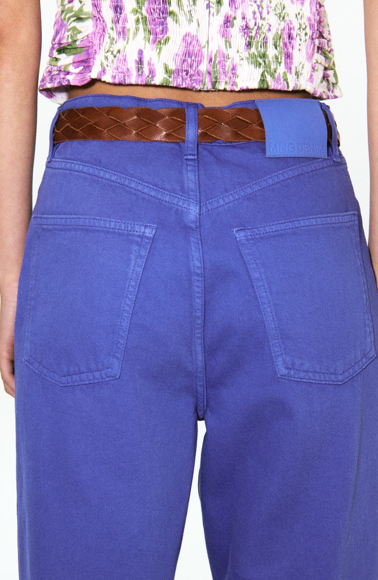 MANGO Featuring Hailey Bieber Mom Fit Jeans, Alternate, color,