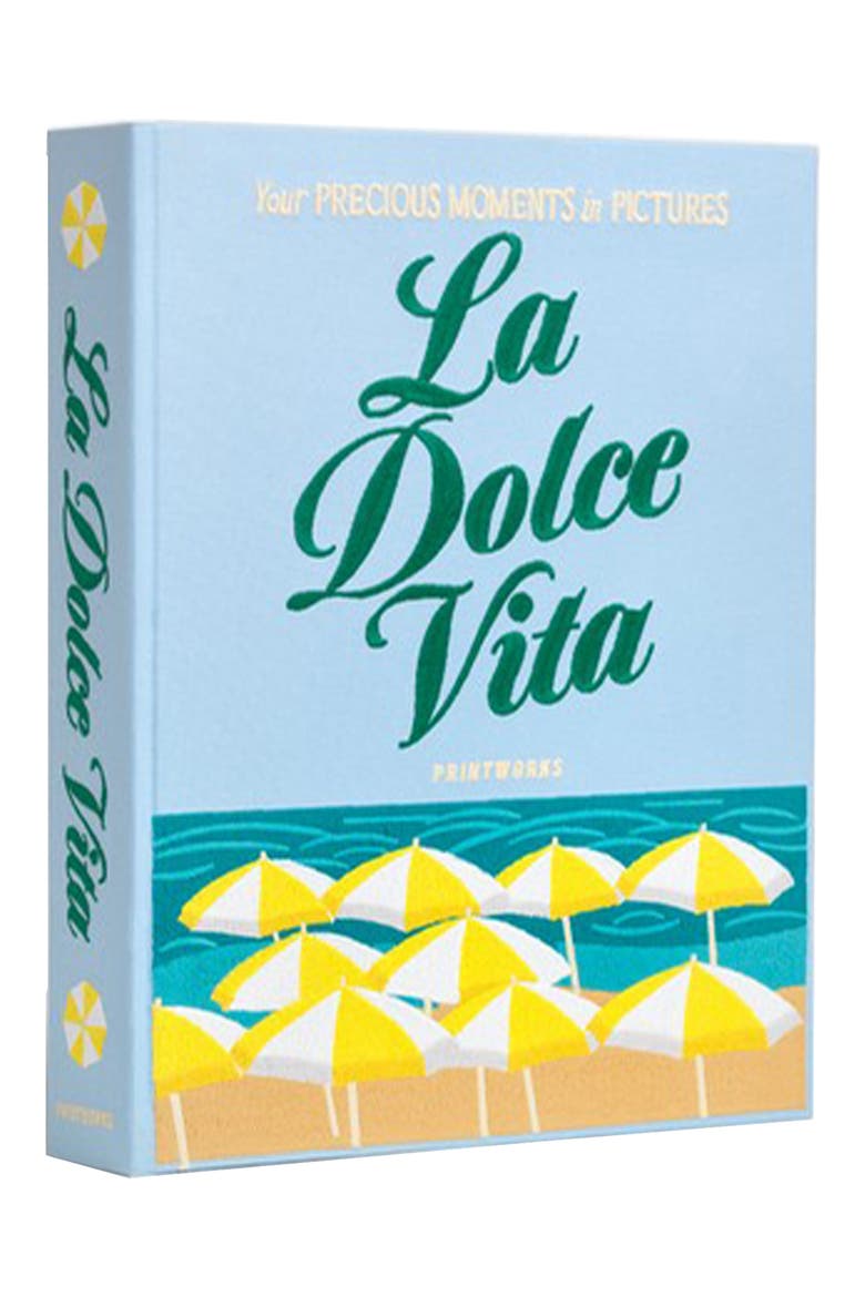 Dolce Vita Embroidered Photo Album, Alternate, color, BLUE MULTI