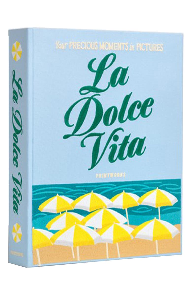 PRINTWORKS Dolce Vita Embroidered Photo Album, Alternate, color, Blue Multi