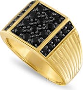 Esquire Men's Black Sapphire Signet Ring