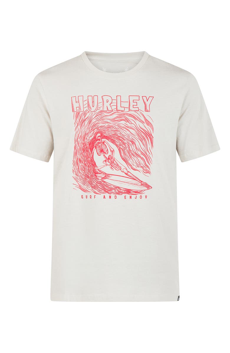Hurley Surfing Skelly Graphic T-Shirt, Alternate, color, Bone