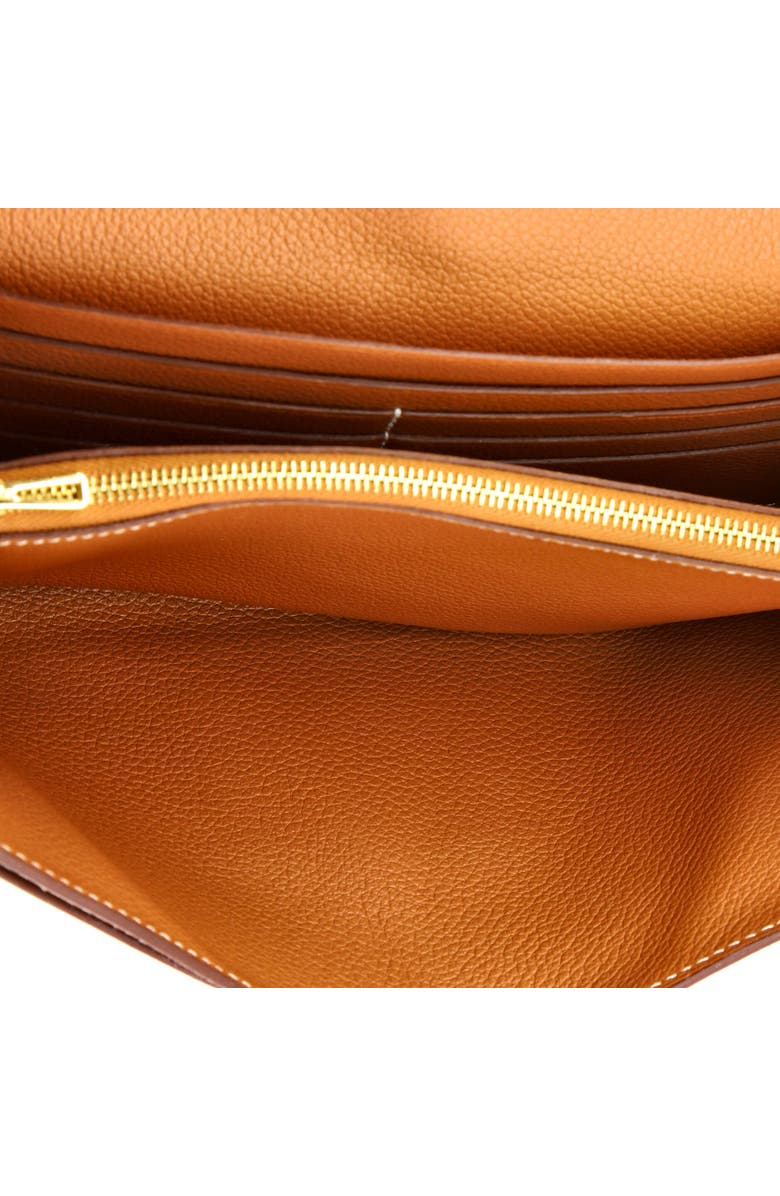 Pre-Owned Hermes Constance To Go Wallet Evercolor, Alternate, color, Gold