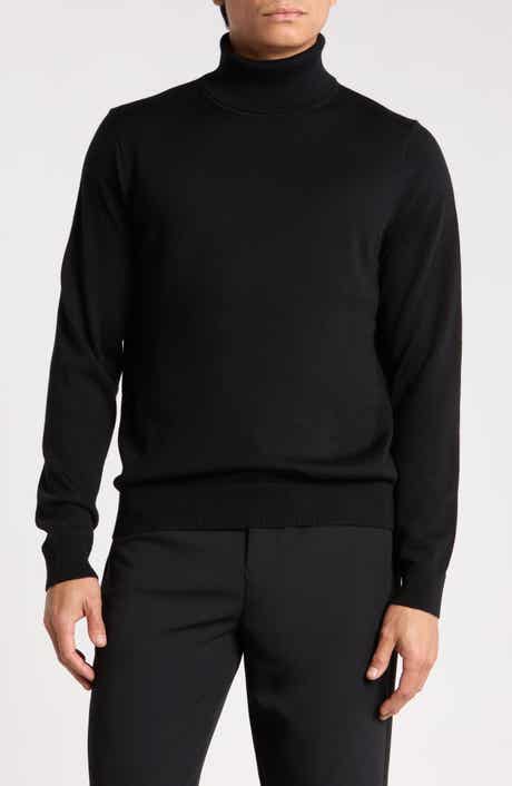 Washable Merino Wool Turtleneck Sweater