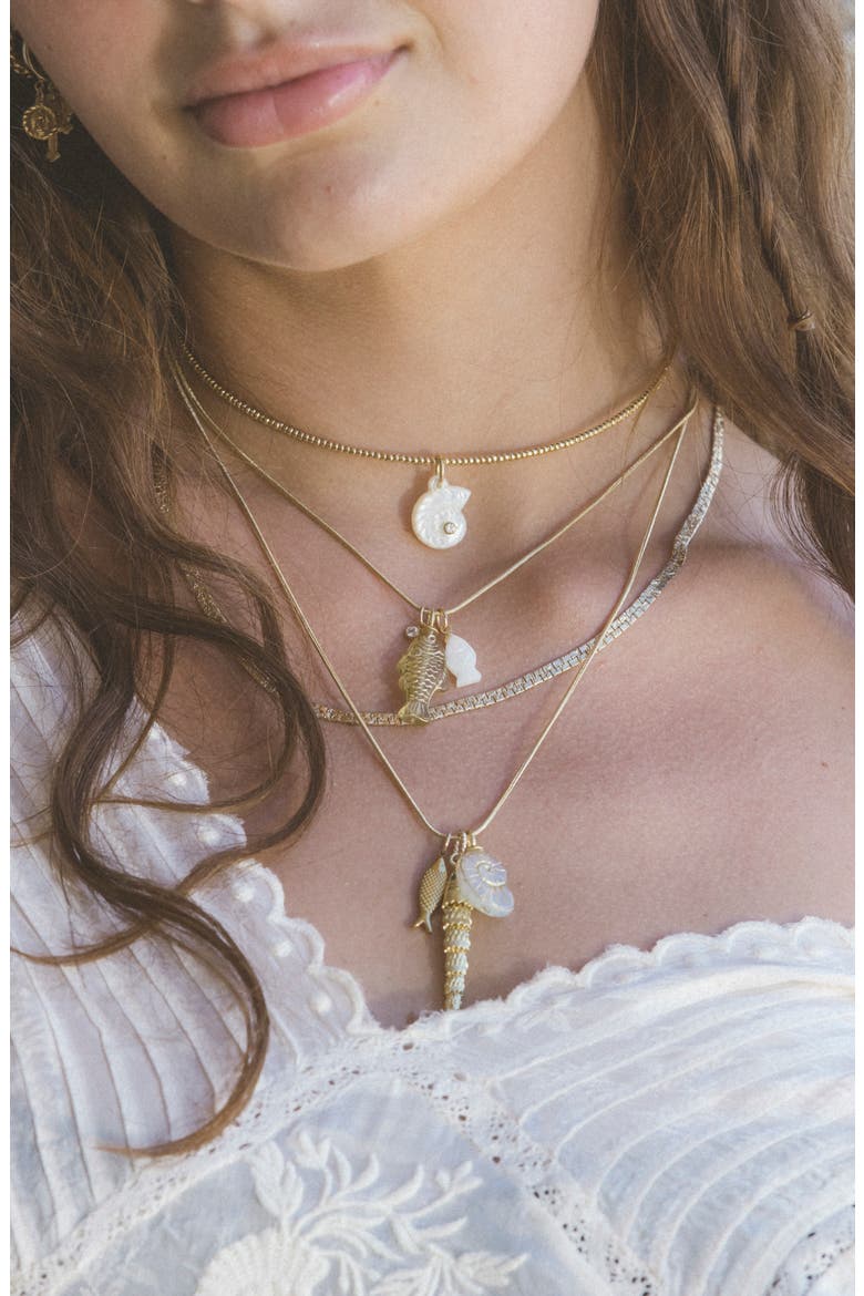 Isla Sol Pendant Necklace, Alternate, color, GOLD