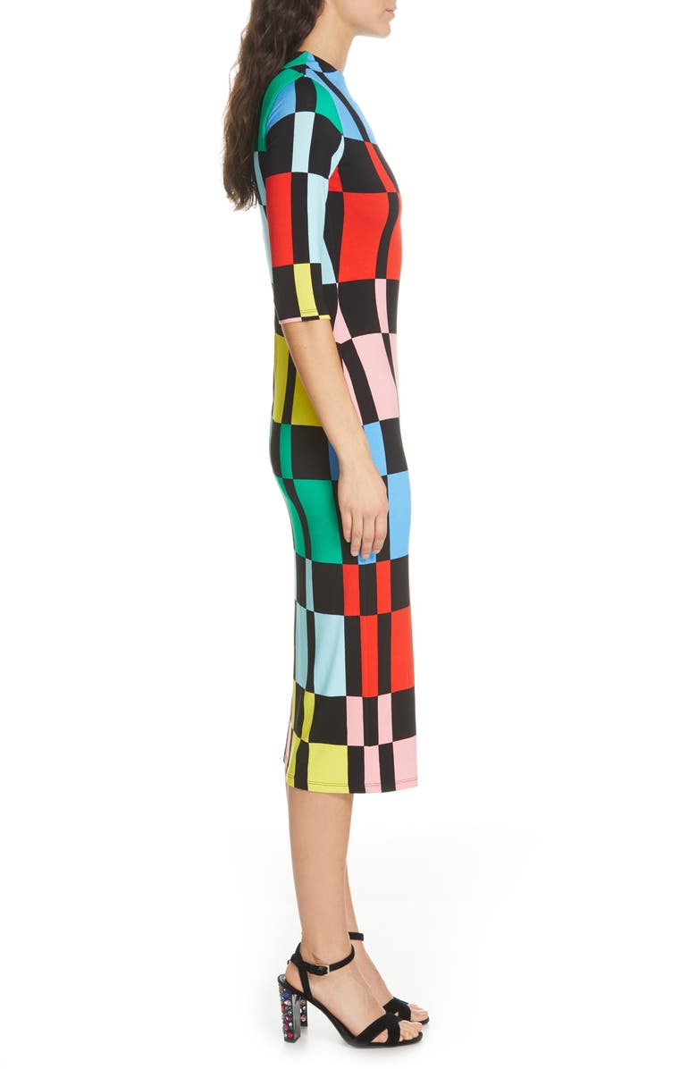 Alice + Olivia Delora Fitted Dress, Alternate, color,