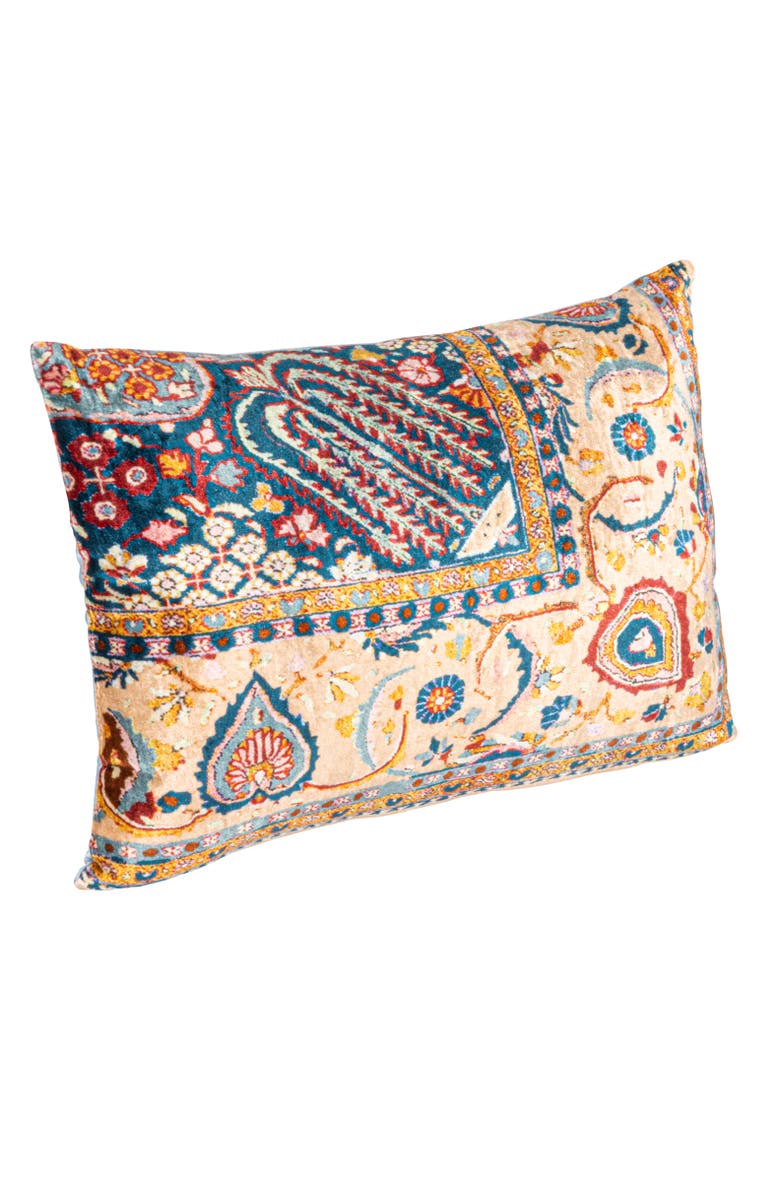 Storied Home Vintage Mosaic Velvet Lumbar Pillow, Main, color, 