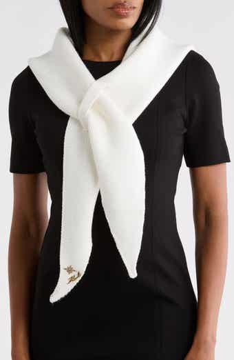 Chevron Knit Triangle Scarf
