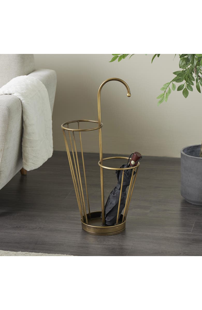 UMA Umbrella Stand, Alternate, color, Goldtone
