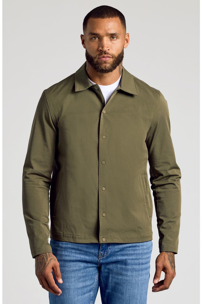 Water Repellent Coach's Jacket, Alternate, color, MILITARYGREEN