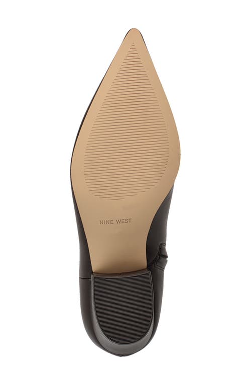 Nine West Savie Block Heel Bootie In Brown