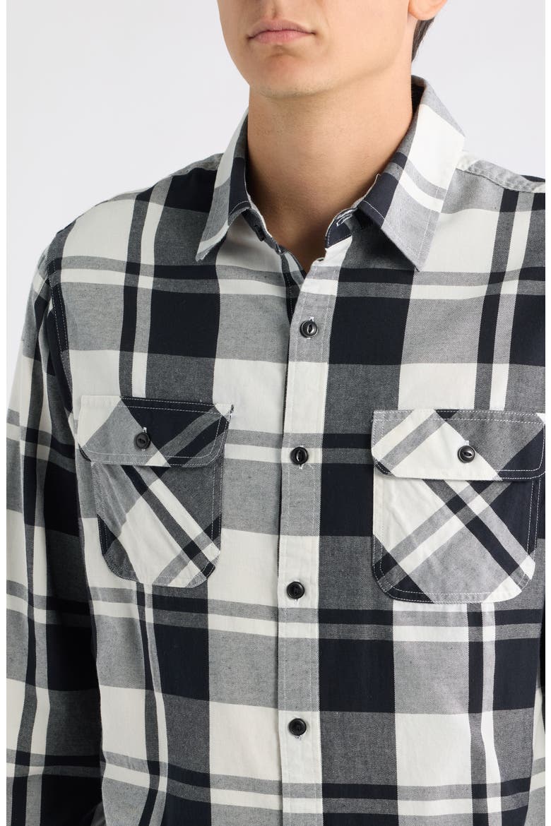 Haddonfield Plaid Shirt, Alternate, color, BLACK