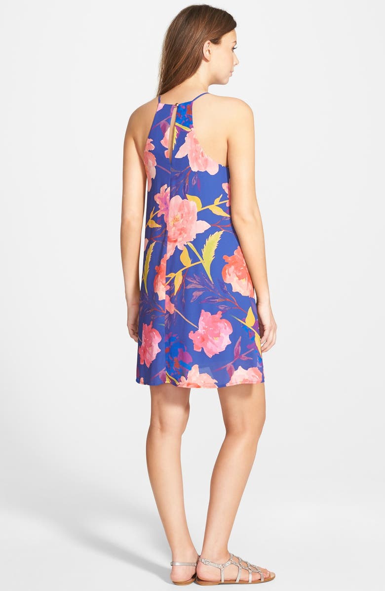 EVERLY High Neck Swing Dress, Alternate, color,