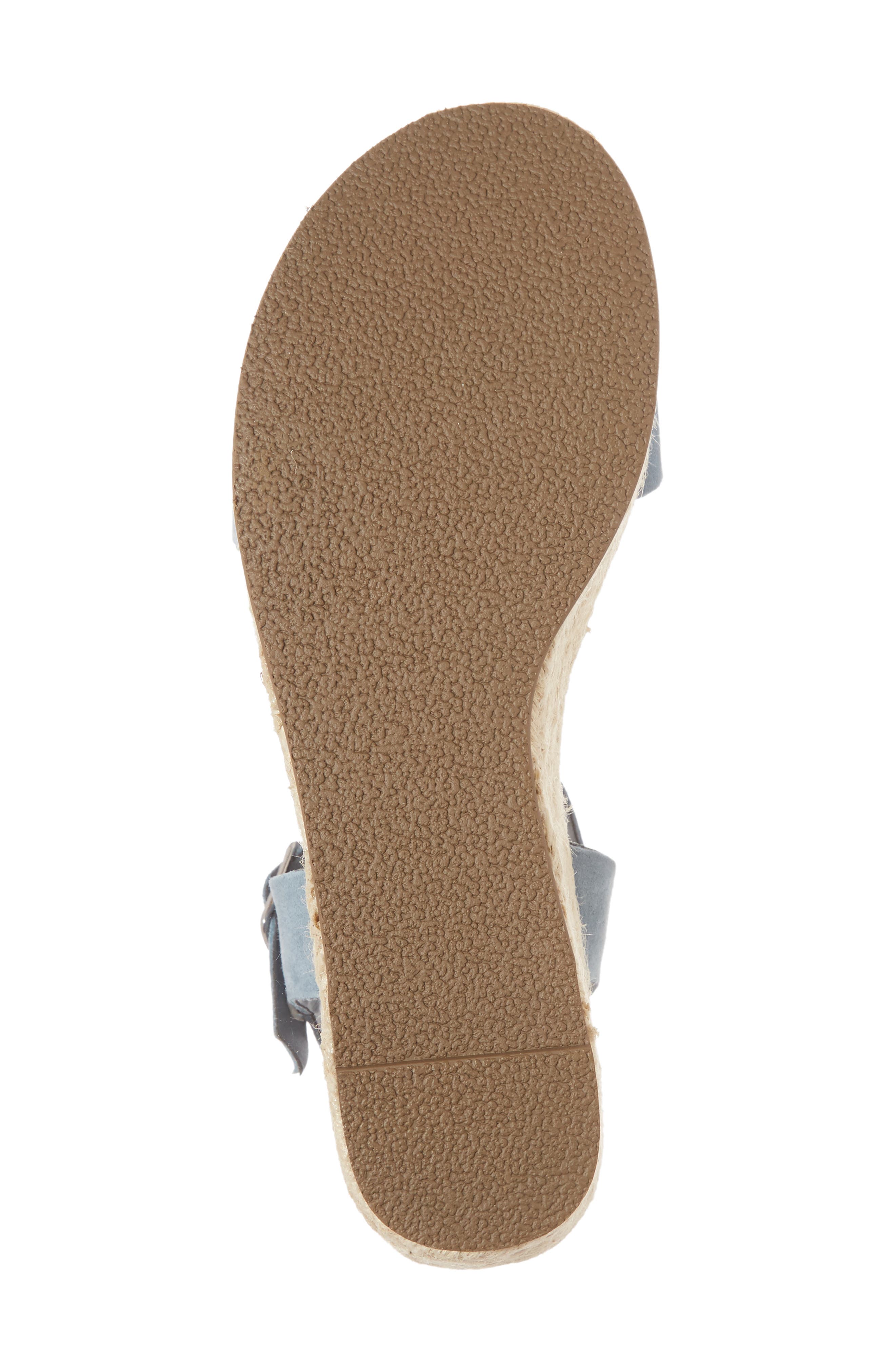 Busy Platform Espadrille Sandal, Alternate, color, BLUE SUEDE