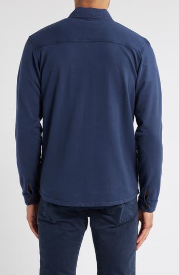 Lava Wash Fleece Knit Shirt Jacket