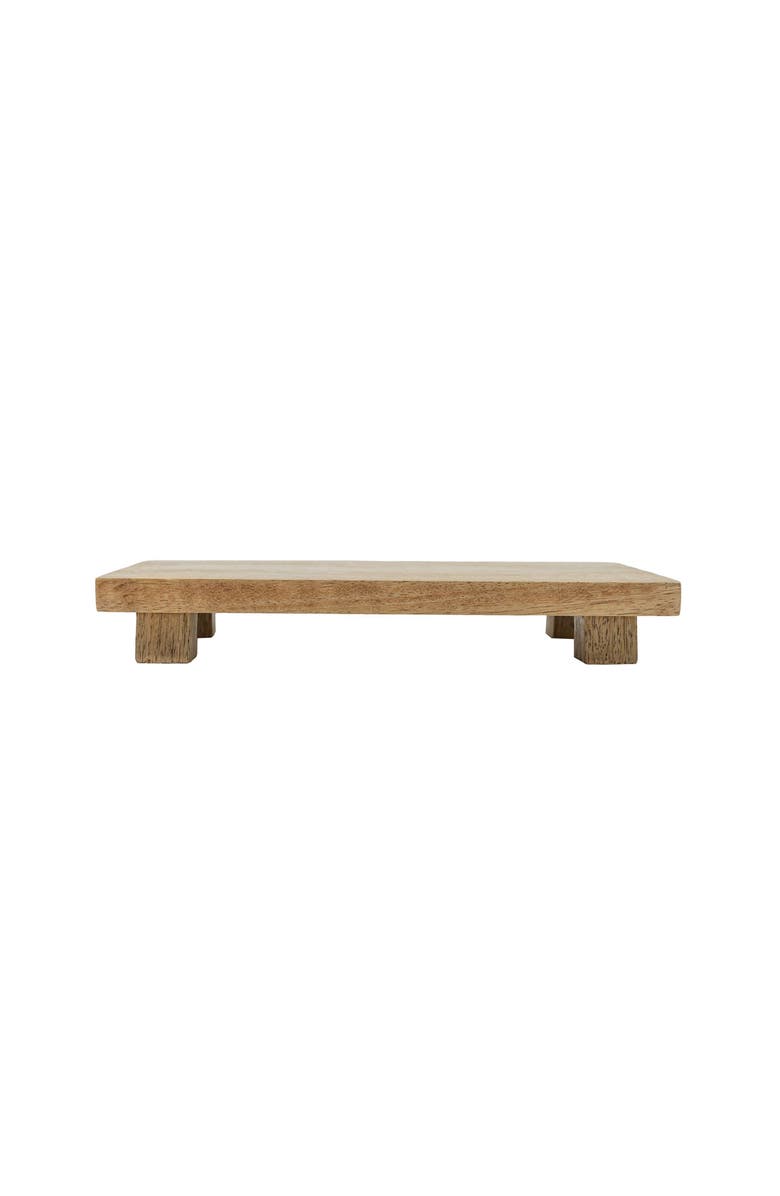 Foreside Home and Garden Hazel Vanity Decorative Tray, Main, color, Brown