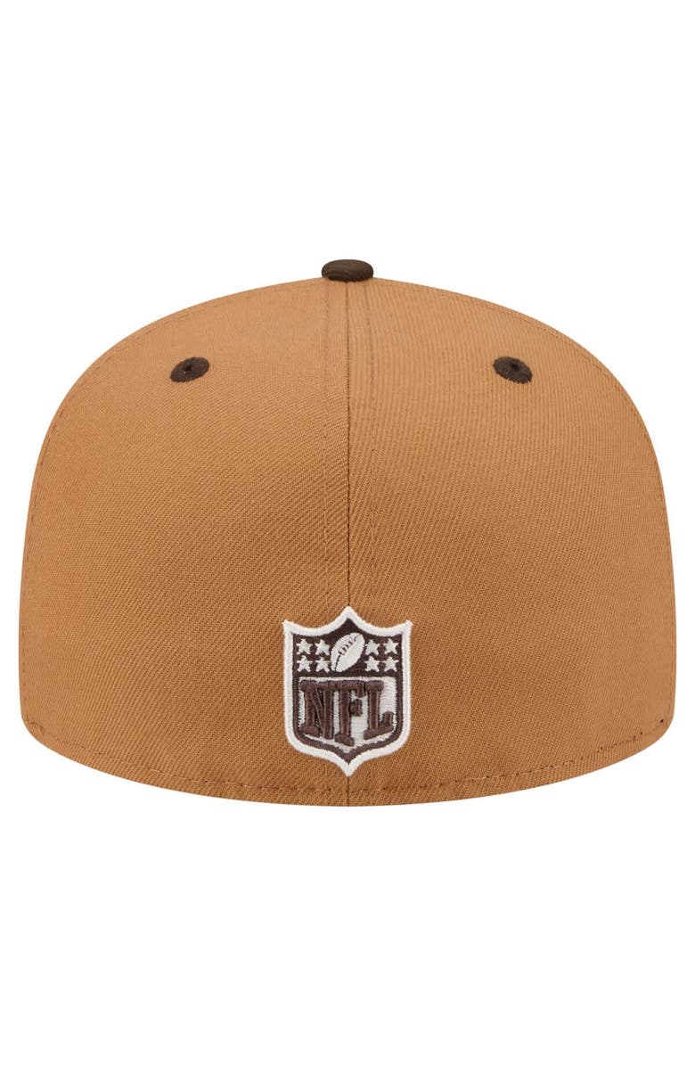 New Era Men's New Era Light Brown/Dark Brown Green Bay Packers Two-Tone Walnut 59FIFTY Fitted Hat, Alternate, color, Light Brown