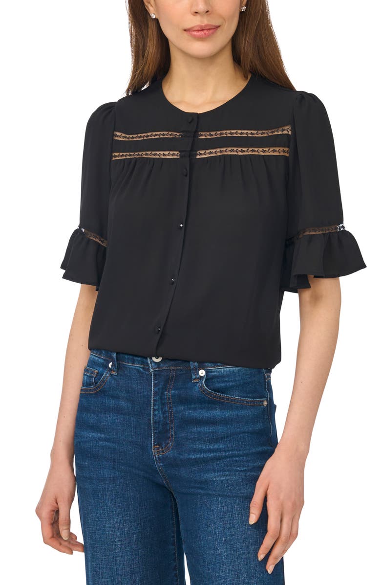 CeCe Lace Ruffle Top, Main, color, 