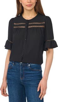 CeCe Lace Ruffle Top