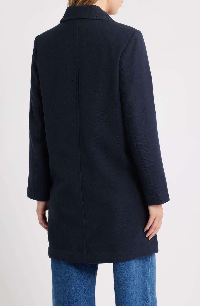 Sam Edelman Inset Waist Coat, Alternate, color, Navy