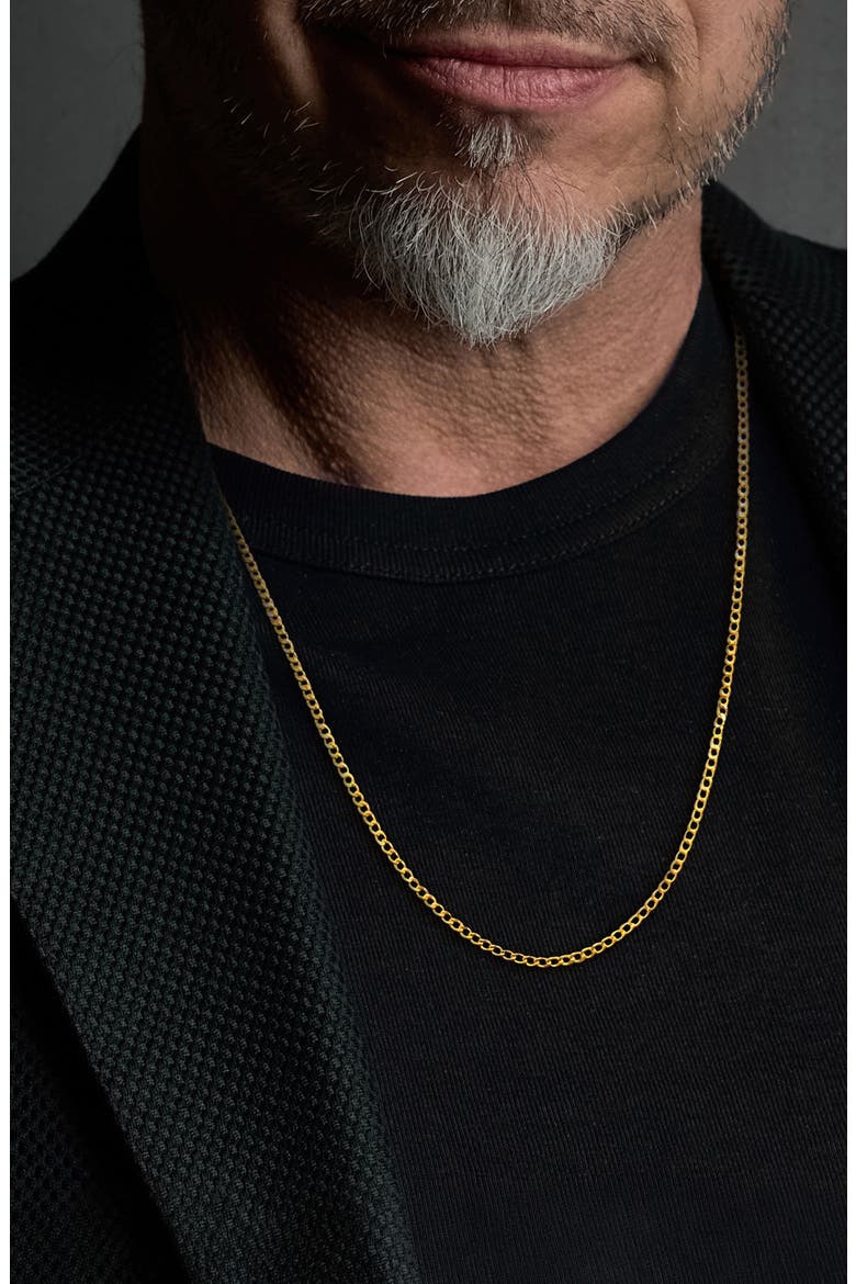 Round Box Link Chain Necklace, 1.60mm, Alternate, color, GOLD