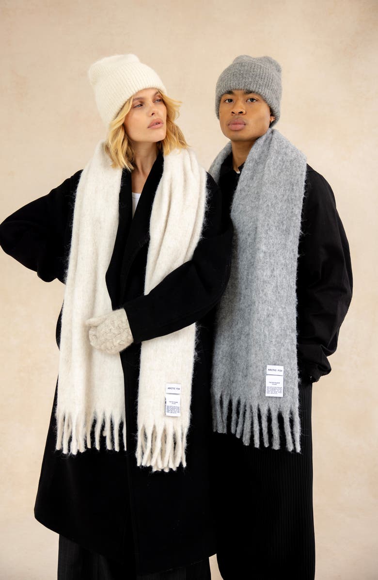 Arctic Fox & Co The Alpaca Blend Beanie, Alternate, color, Blizzard Grey