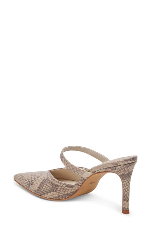 Dolce Vita Kanika Pointed Toe Pump In Sand Embossed Leather