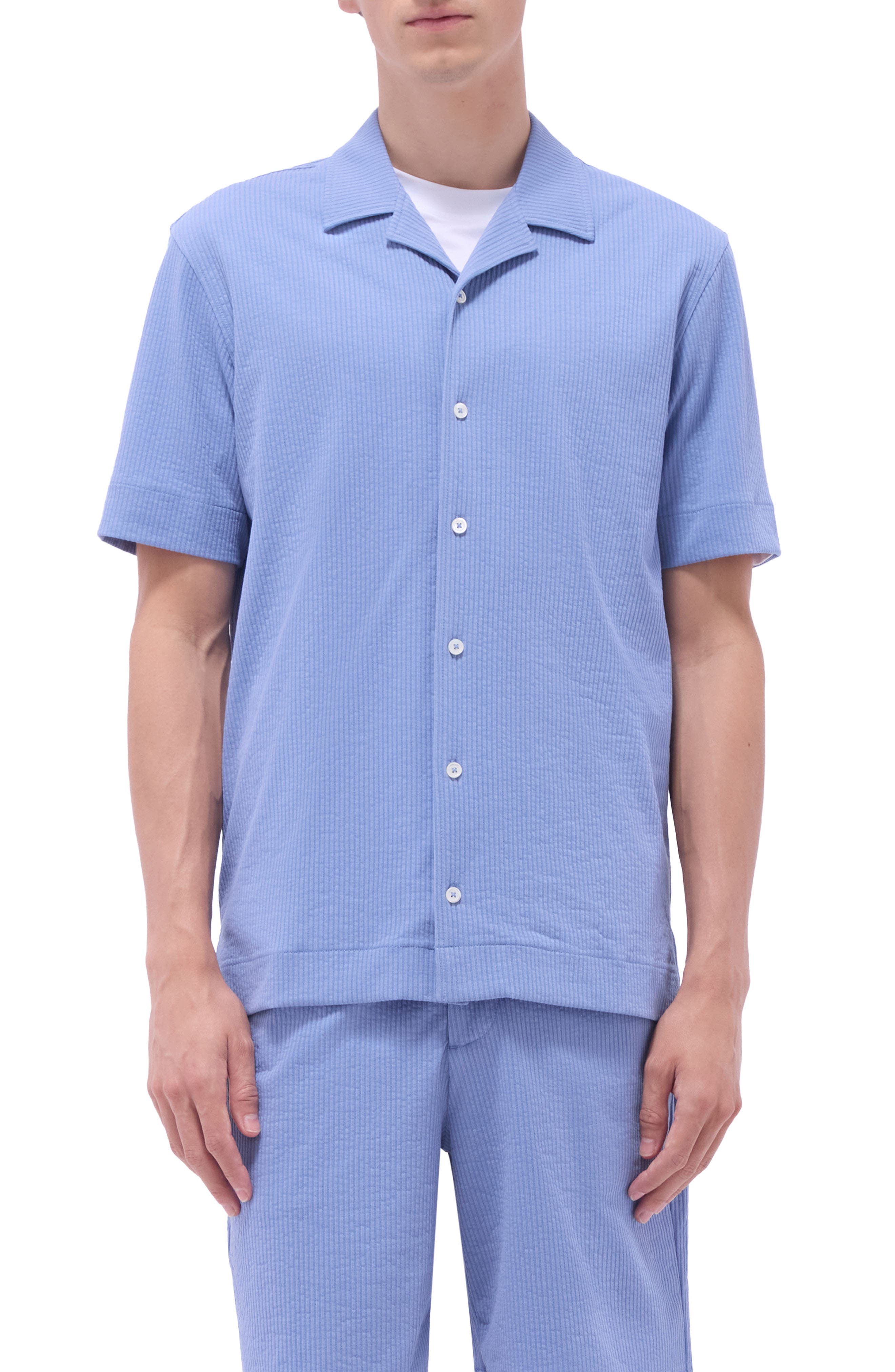 Camp Collar Short Sleeve Button-Up Shirt - image 5