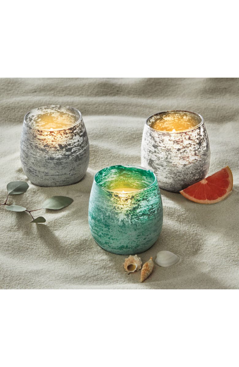 tag Outdoor Citronella Grapefruit Glass Candle for Gardens, Alternate, color, White