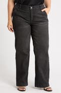 Democracy Darted High Waist Wide Leg Jeans