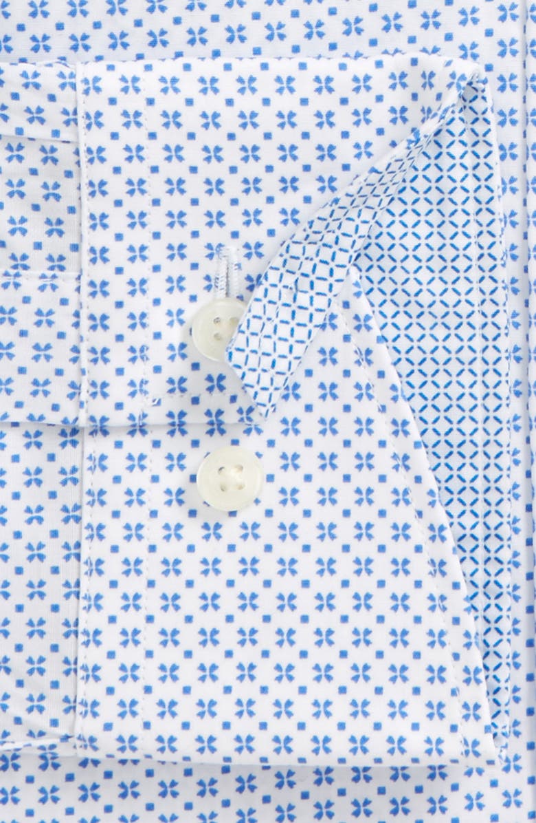 Ted Baker London Trim Fit Geometric Dress Shirt, Alternate, color,