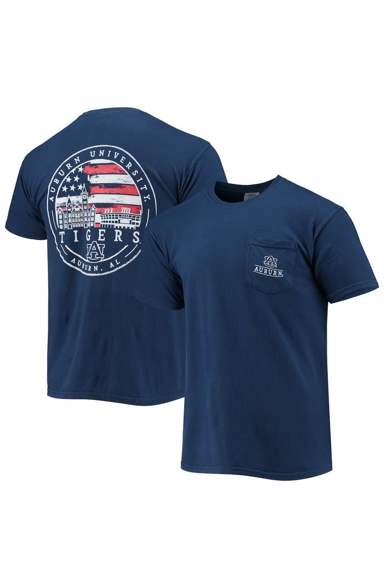 IMAGE ONE Men's Navy Auburn Tigers Campus Americana T-Shirt, Main, color,