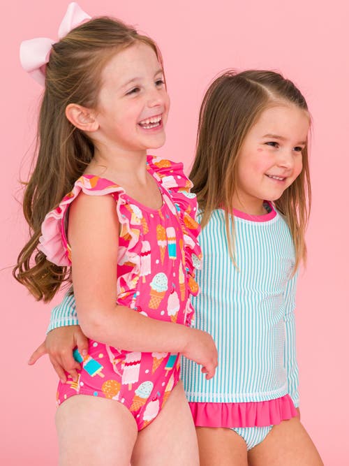 Rufflebutts Girls Upf50+ Waterfall One Piece In Multi