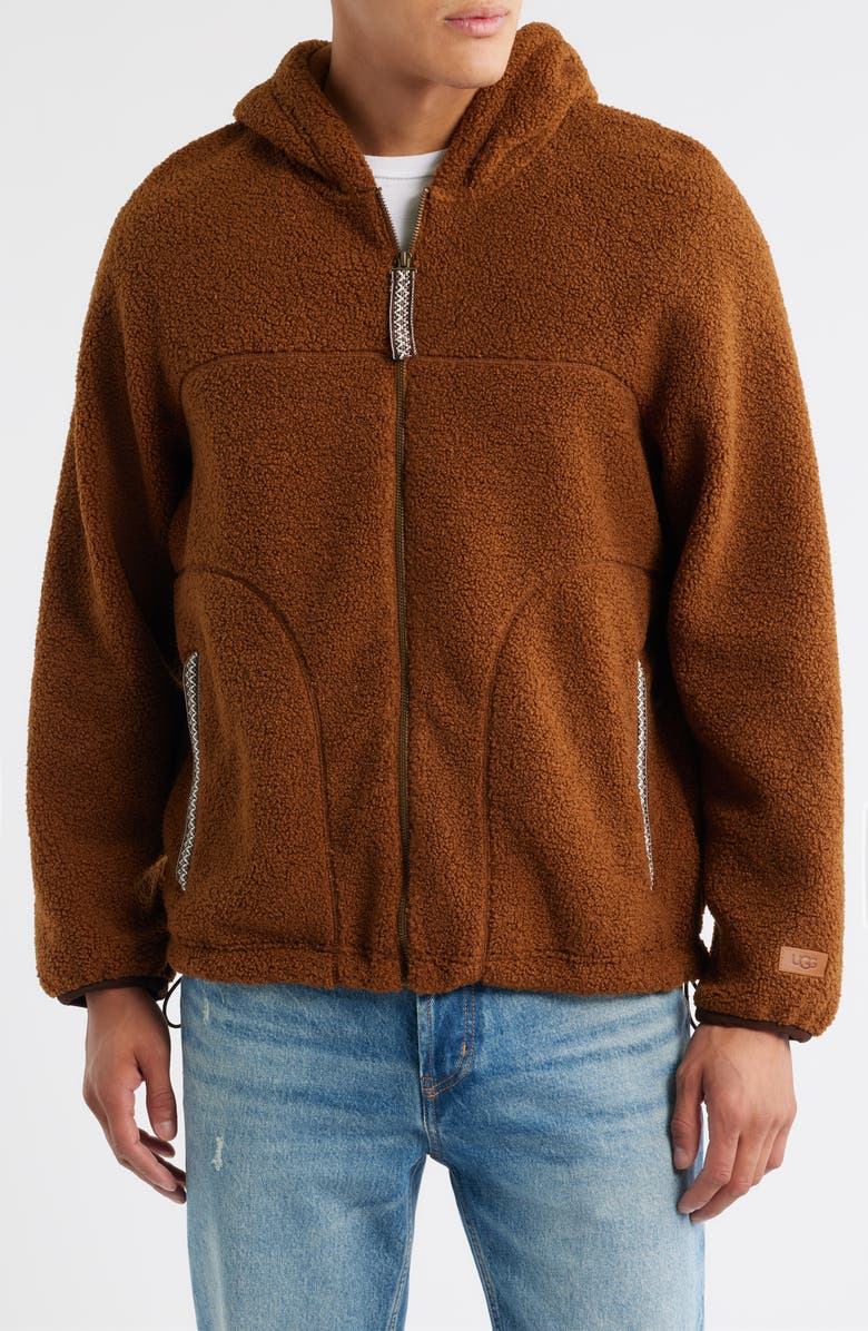 UGG<sup>®</sup> UGGbraid Hoodie, Alternate, color, Deco