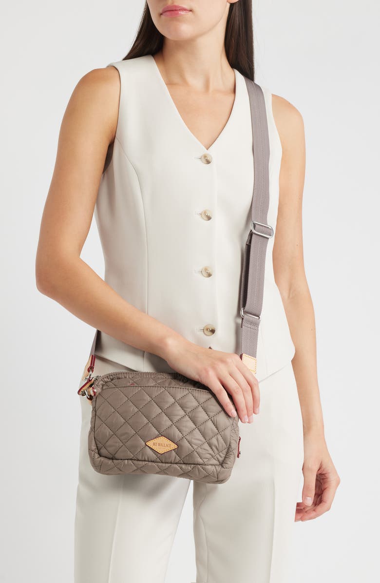 MZ Wallace Small Metro Quilted Nylon Camera Bag, Alternate, color,